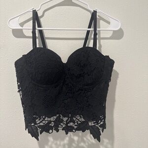 Black corset top